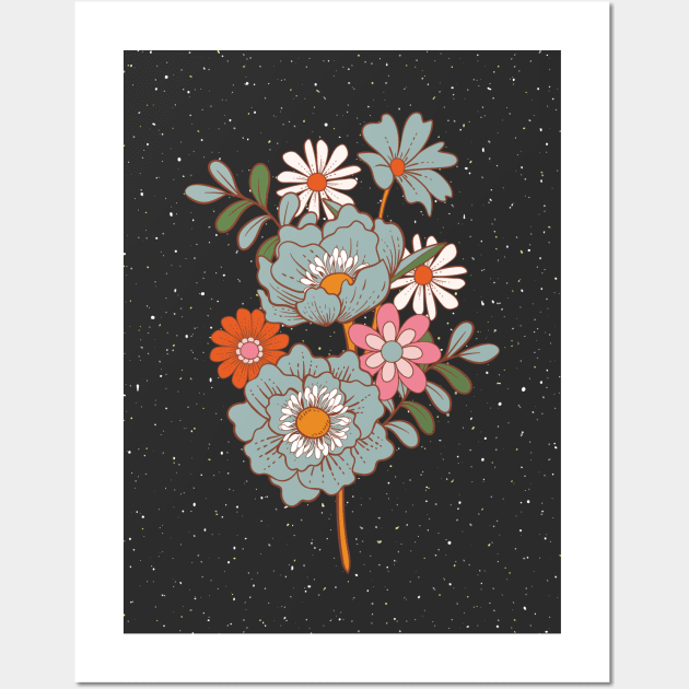 galaxy bouquet Wall Art by CaityRoseArt